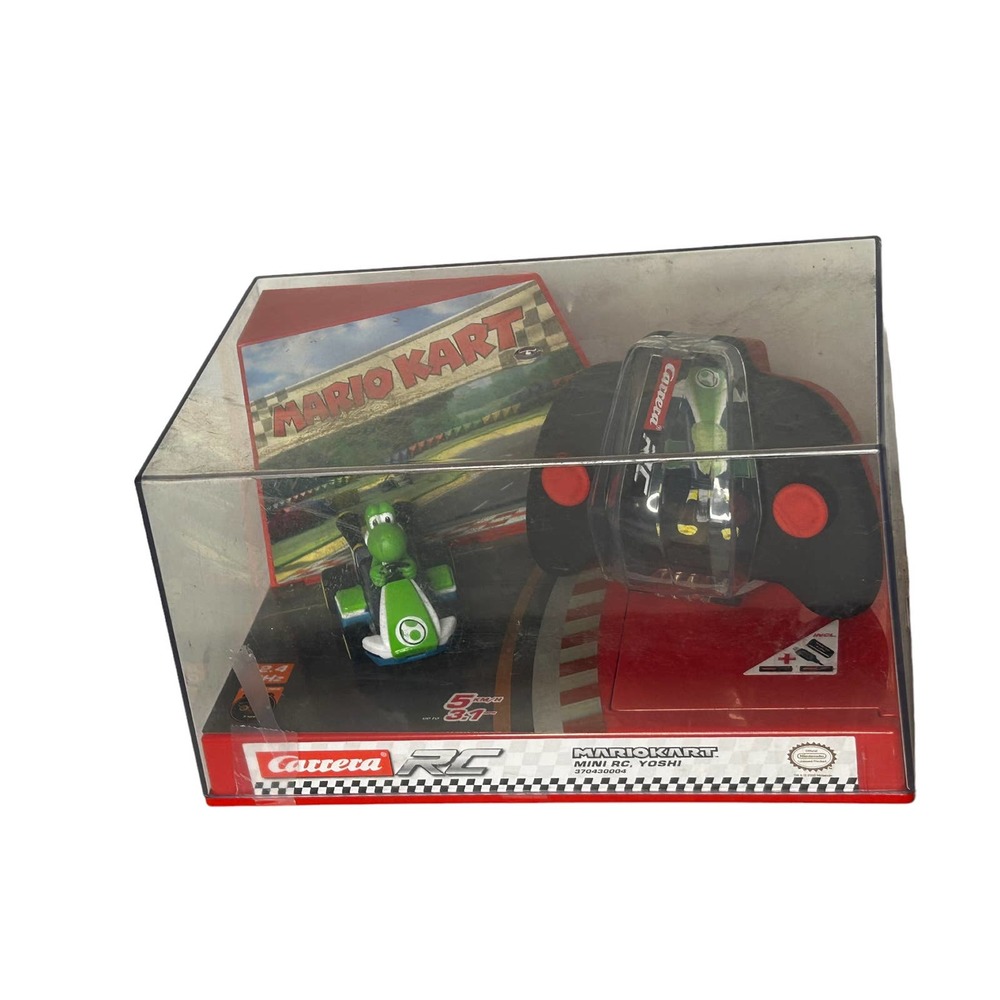 Carrera RC Mario Kart 1:50 Scale Mini Remote Control Car‎ YOSHI With Clear Case